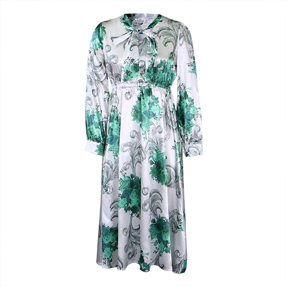 Women Dress Printed Dress plus Size Dress