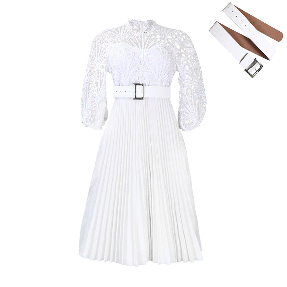 Women Dress Lace Crochet Sexy Cutout