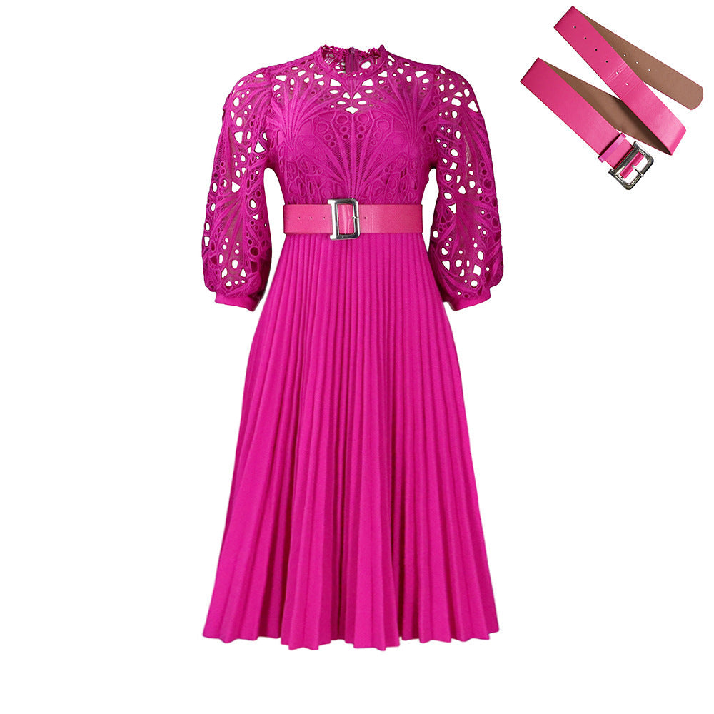 Women Dress Lace Crochet Sexy Cutout