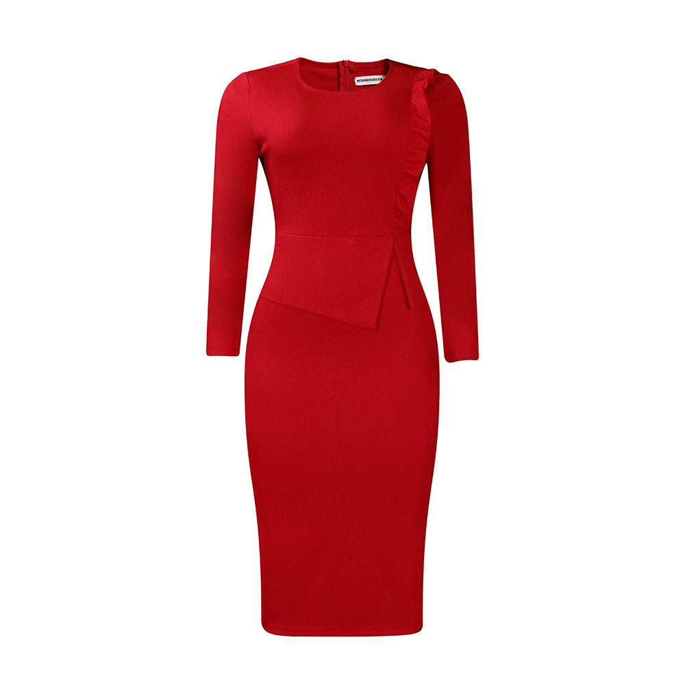 Women Dress Fashion Hip plus Size Dress